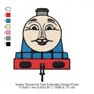 Gordon Thomas the Train Embroidery Design 03